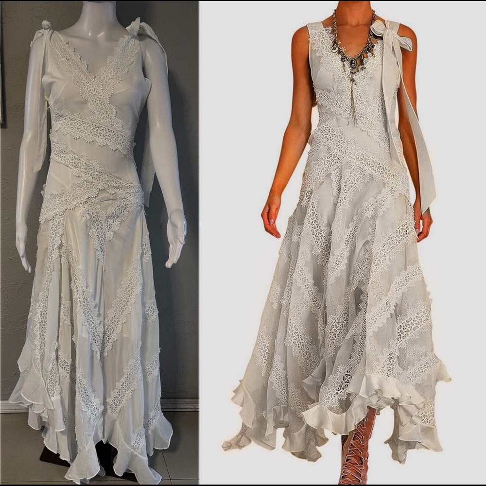 Zimmermann White Long Dress size small wow!